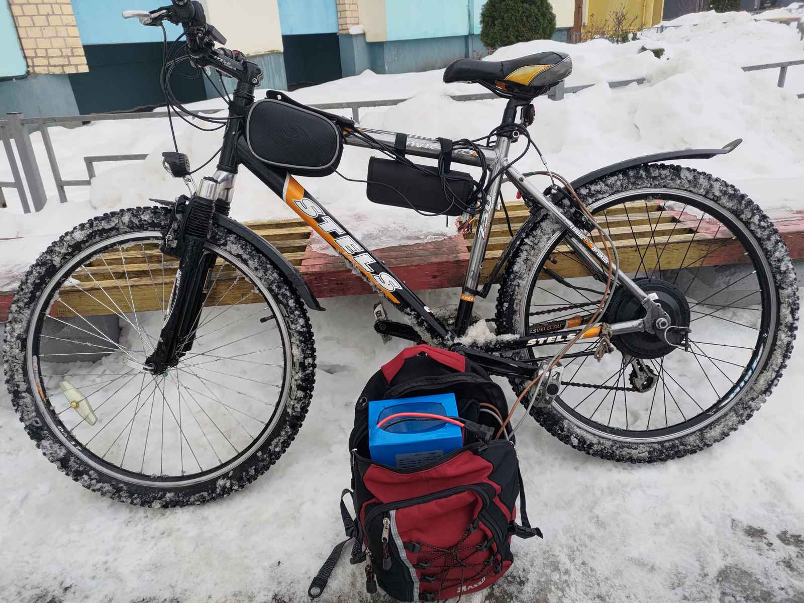 электровелосипед зимой